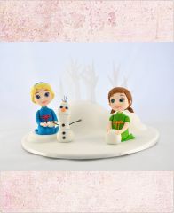 Детский торт "Игра в снежки. Холодное сердце"