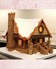 Новогодний торт "Зимний дом"