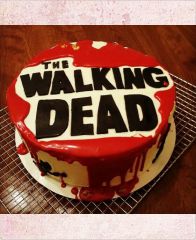 Торт "Кровавый. Walking Dead"