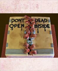 Торт "Мертвецы за дверью. Walking dead"