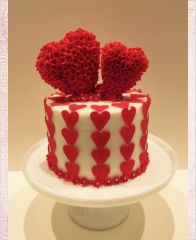 Торт на день Святого Валентина "Наши сердца"