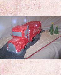 Торт "Красный грузовик"