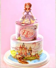 Детский торт "Принцесса Sofia"