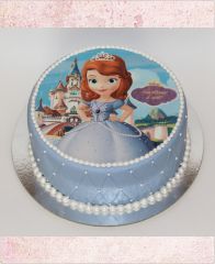 Торт с фотопечатью "Принцесса София"