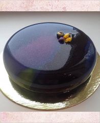 Торт с покрытием гляссаж "Галактика"