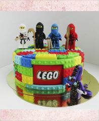 Детский торт "Lego. Бой ниндзя"