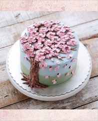 Торт "Деревцо в цветах"