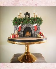 Новогодний торт 2022 "Красивый камин!