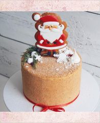 Новогодний торт 2022 "Пряничный Дед Мороз"