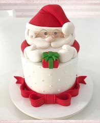 Новогодний торт 2022 "Санта в очках"
