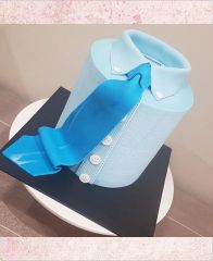 Торт "Голубая рубашка"