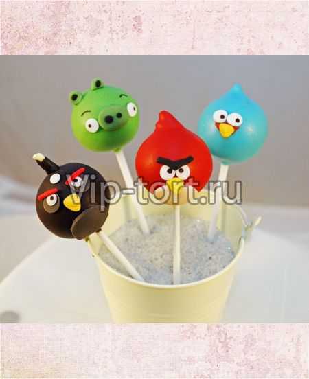  Cake Pops "Angry Birds"